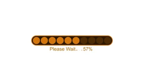 HUD Style Loading Progress Animation With The Text Please Wait, Tech Loadin.. 스톡 동영상 310561101