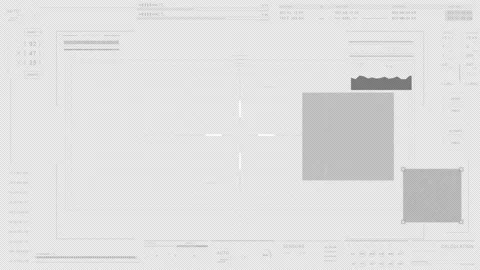 HUD target and data.UI technological display.Sci Fi HUD.Black background for Video stock 162777652