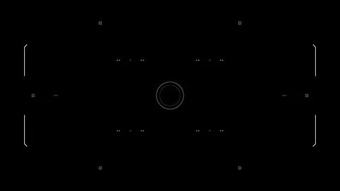 HUD target animation loading. Aiming. Futuristic drone UI Stock Illustration