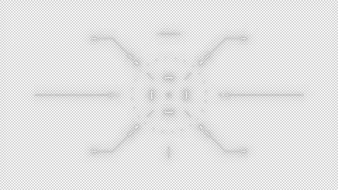 HUD target animation reveal. Aiming. Futuristic drone UI Stock Footage 289274334