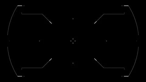 HUD target cyberpunk drone interface Stock Illustration