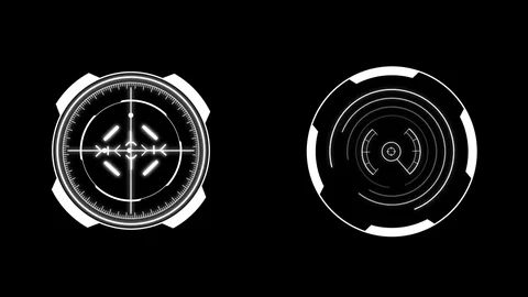 HUD Target Point Elements Stock Footage 85108134