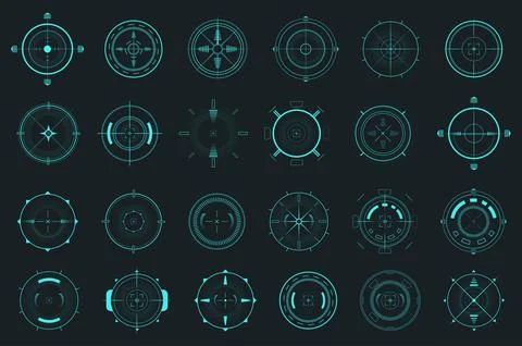 HUD Target Pointer Illustrazione stock