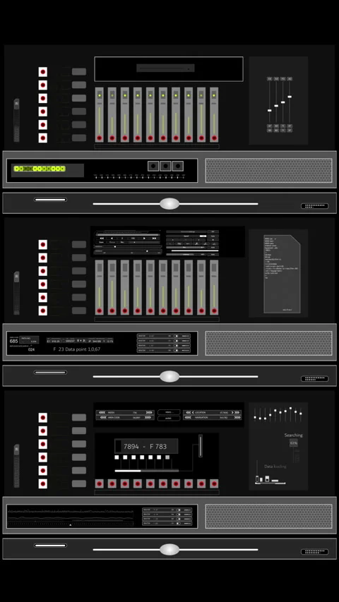 Hud techno background server Stock Footage 306592283