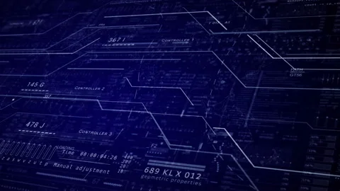 HUD Technological background. Stock Footage 145456255