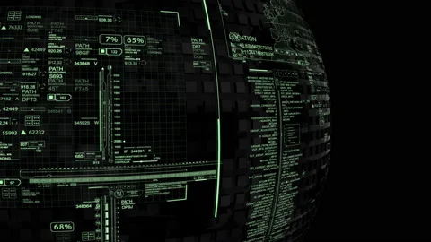 HUD Technological background. Stock Footage 145580404