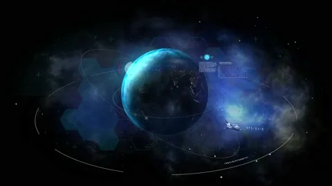 HUD technological Video stock 209125305