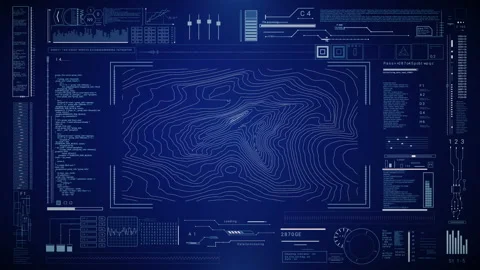 HUD technological futuristic background. Vidéo 136301766