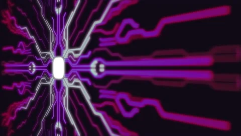 HUD technological futuristic elements. Elements of the sci-fi circle appear and  Stock Footage 149428249