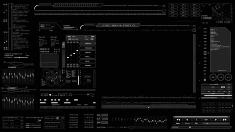 HUD technological futuristic intro. Stock-Footage 139282389