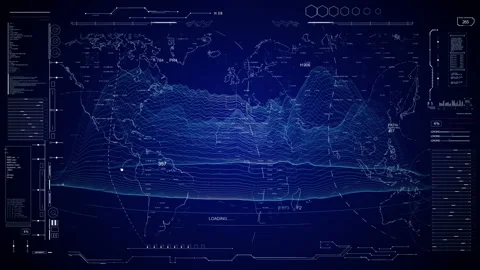 HUD technological interface. Vidéo 132886448