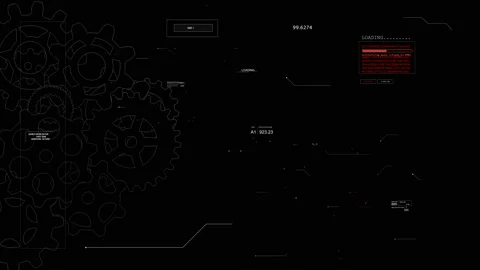 HUD Technological template. Stock Footage 130113790