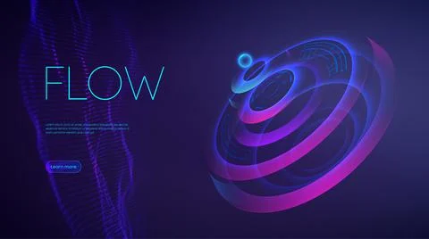 Hud technology background. Abstract digital user interface technology. Modern Stock Illustration