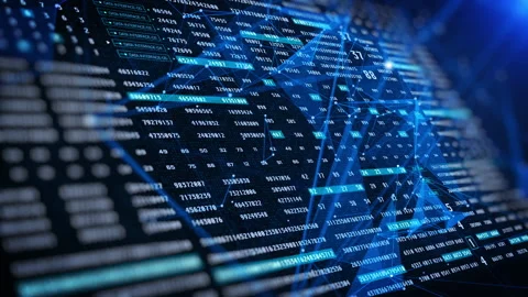 HUD Technology Futuristic UI Stream Line Data Transfer 4K Motion. Stock Footage 171932175