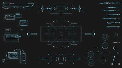 Hud technology innovation 스톡 일러스트