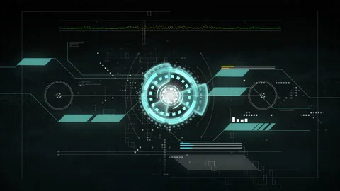 Hud technology interface  Stock Footage 148901774