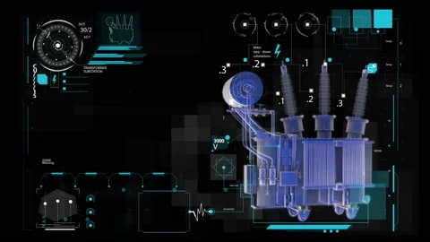 HUD Transformer 1 Stock Footage 211285408