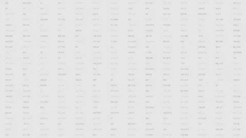 HUD UI binary code.PNG Alpha. Multicolored Numbers in a column, calculation Stock Footage 252297769