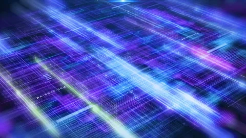 HUD UI, GUI system analysis panel with online data communication 4K motion Stock Footage 296090696