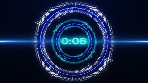 HUD user interface background. Sci-fi futuristic crosshair graphic animation. Stock Footage 104167306