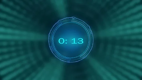 HUD user interface background. Sci-fi futuristic crosshair graphic animation. Stock Footage 104167308