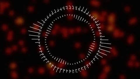 HUD user interface background. Sci-fi futuristic crosshair graphic animation. Stock Footage 104743929