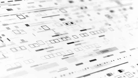 HUD User Interface data display White background.3d animation User Interface Stock Footage 264500303