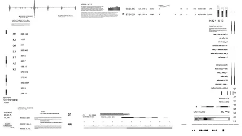 HUD User Interface data display.2d animation User Interface data display.White Stock Footage 265872849