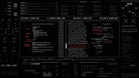 HUD User Interface. Stock Footage 154636572
