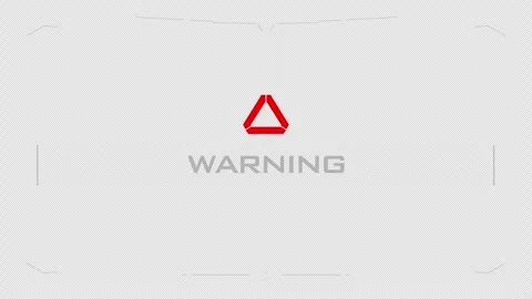 HUD Warning Display in 4K Loop 스톡 동영상 316761588