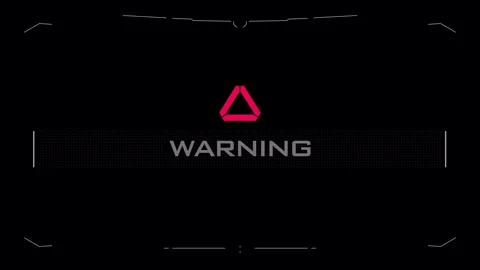 HUD Warning Display Background in 4K Loop  스톡 동영상 316763450