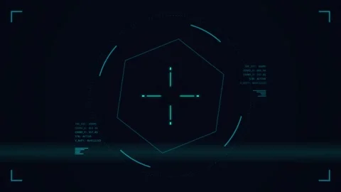 HUD Weapon Interface Animation display Stock Footage 335870299