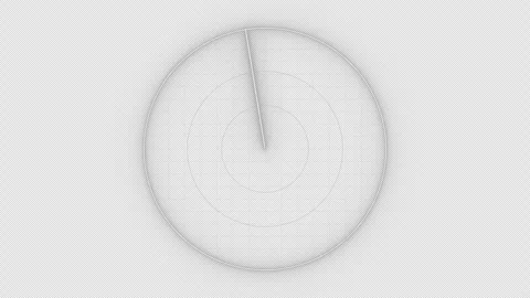 HUD White Radar Screen Animation  4K Loop Alpha 스톡 동영상 314699619