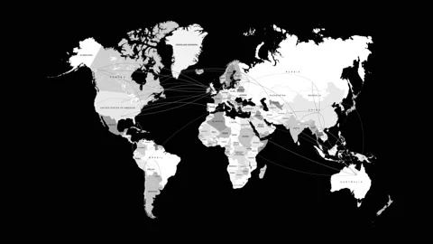 HUD World Map 8 Stock Footage 211285593