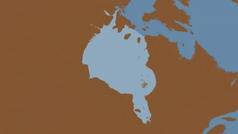 Hudson Bay highlighted on a tiled pattern colored map Stockillustratie