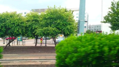 Hudson  Light Rail.4K Stock Footage 80791651