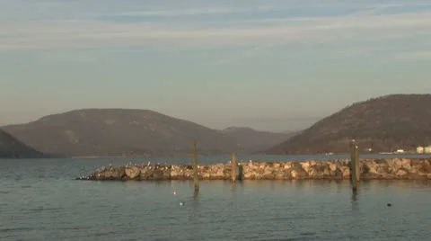Hudson River 001 Video stock 10306152