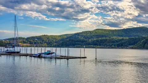 Hudson River from Cold Spring Pier Stock Photos