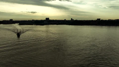 HUDSON RIVER FERRY Stock Footage 198414158