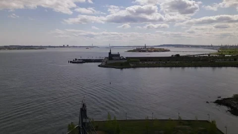 Hudson river in new Jersey Stock Footage 240686171