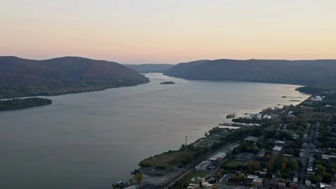 Hudson River Newburgh Stock Footage 118470014