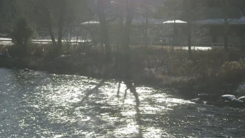 Hudson River with reflections Stock Footage 166484718