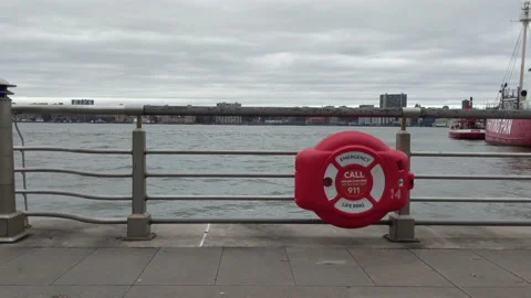 Hudson River Runner Stock Footage 230059510