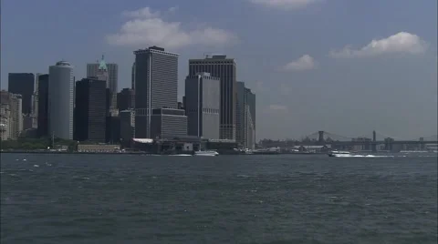 Hudson River Staten Island Stock Footage 40667524