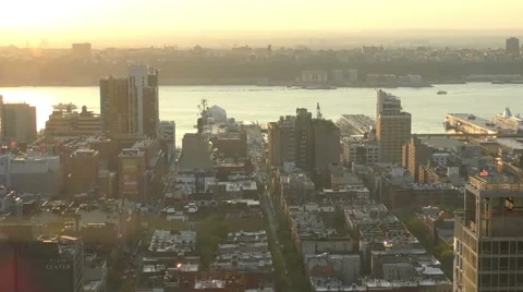 Hudson River at sunset Stock-Footage 50362054