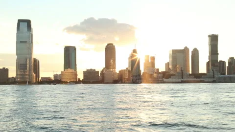 HUDSON RIVER SUNSET Stock Footage 191029466