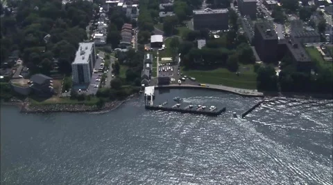Hudson River U.S. Coast Guard Stock Footage 40667560