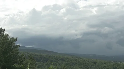 Hudson River Valley View From High Vantage Point Stock Footage 77869998