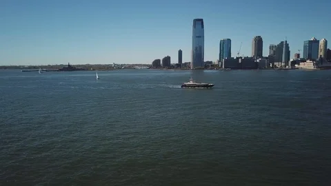 Hudson rivera ship 스톡 동영상 87029709