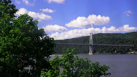 Hudson Valley "Walkway Bridge" 스톡 동영상 41556757